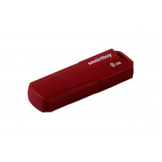 Флешка Smart Buy "Clue" 8GB, USB 2.0 Flash Drive, бордовый SB8GBCLU-BG